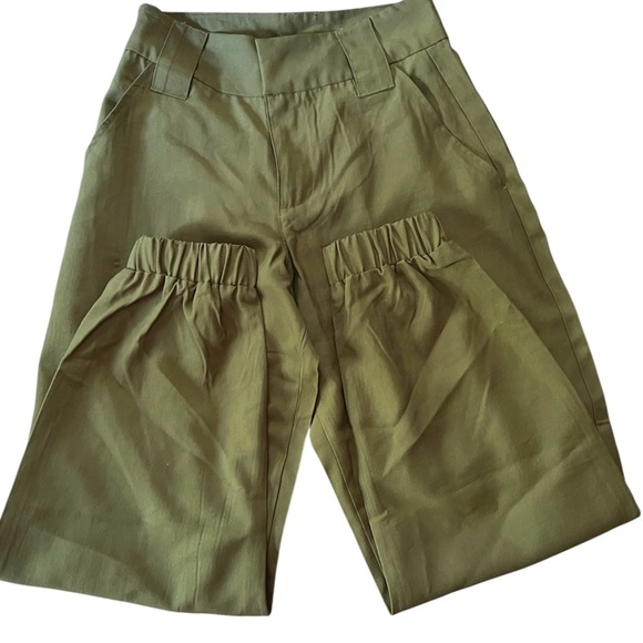 Forever 21 Women’s High Rise Army Green Utility Style Pants with Pockets Size S - Picture 1 of 3